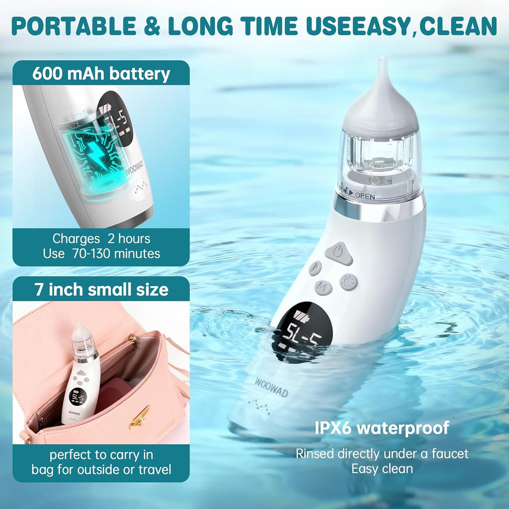 Snot Sucker for Baby, Nasal Aspirator for Baby – Electric Nose Sucker
