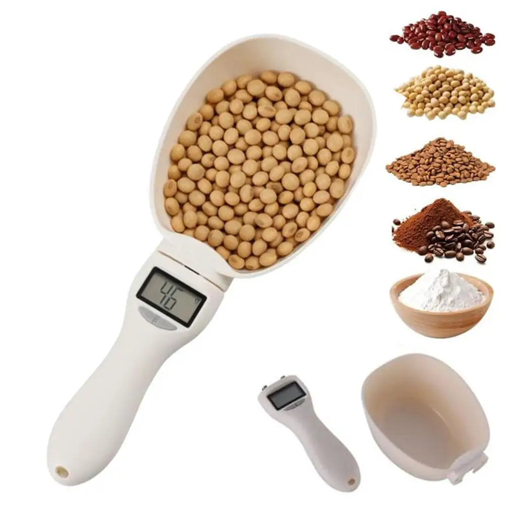 Electronic Measuring Spoon with Conversion Adjustable Digital Food Measuring Scoop Scale, Electric Spoons for Cooking 800G/0.1