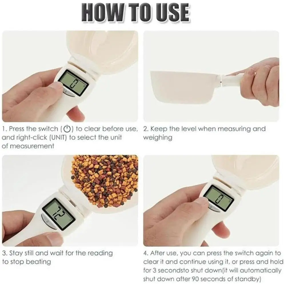 Electronic Measuring Spoon with Conversion Adjustable Digital Food Measuring Scoop Scale, Electric Spoons for Cooking 800G/0.1