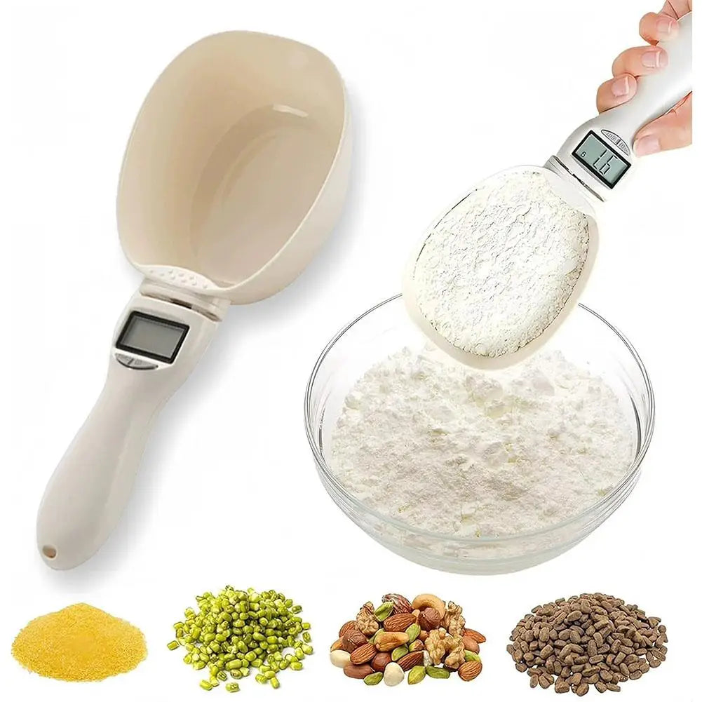 Electronic Measuring Spoon with Conversion Adjustable Digital Food Measuring Scoop Scale, Electric Spoons for Cooking 800G/0.1